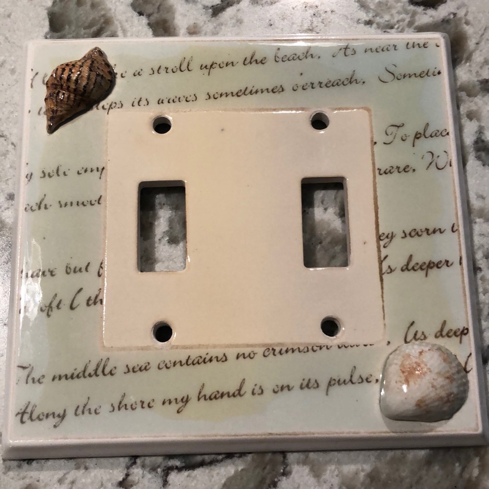 Beach Themed Switchplate Cover
